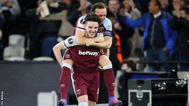 Declan Rice and Mark Noble