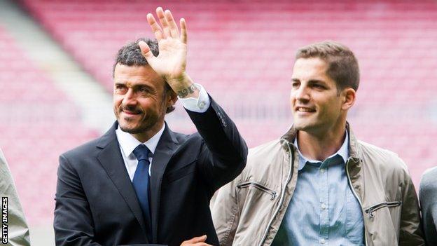 Luis Enrique and Robert Moreno