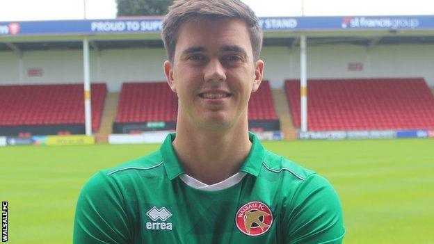 New Walsall keeper Owen Evans began his career at Hereford United