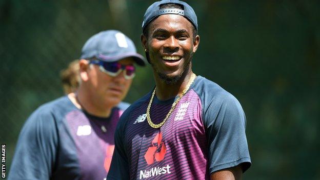 England fast bowler Jofra Archer