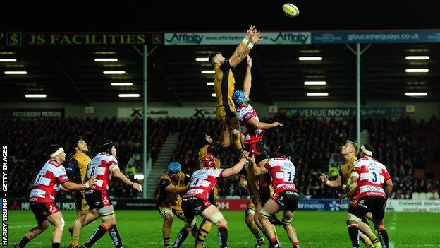 Bristol led 6-0 at half-time on their first trip to Kingsholm in eight years