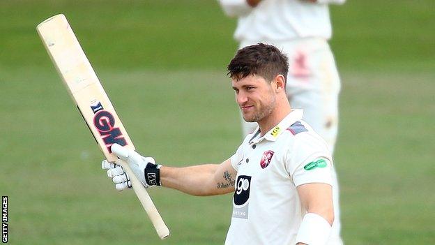 Dickson's opening stand of 132 with Zak Crawley was Kent's highest in red-ball cricket at Canterbury since 2006