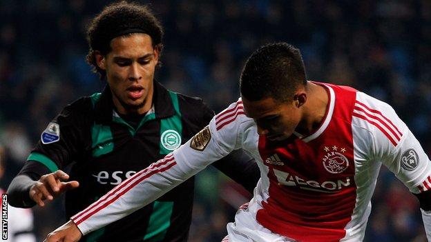 Virgil van Dijk playing for Groningen in 2012