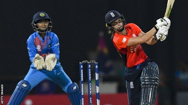 India's Tanya Bhatia and England's Amy Jones