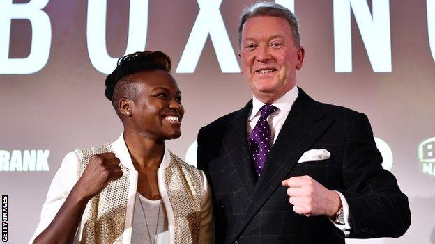 Nicola Adams and Frank Warren