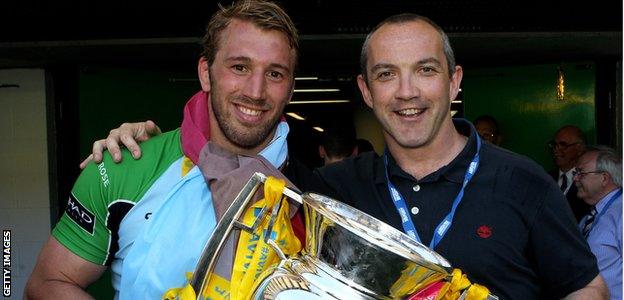 Chris Robshaw and Conor O'Shea in 2012