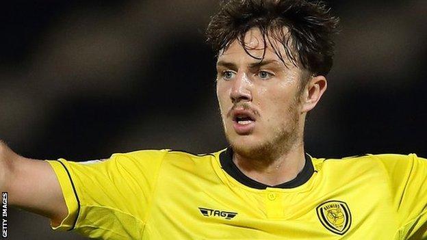 Kieran Wallace in action for Burton Albion