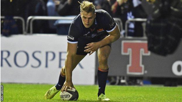 Duhan Van der Merwe scored two tries to take his Pro14 tally this season to 8