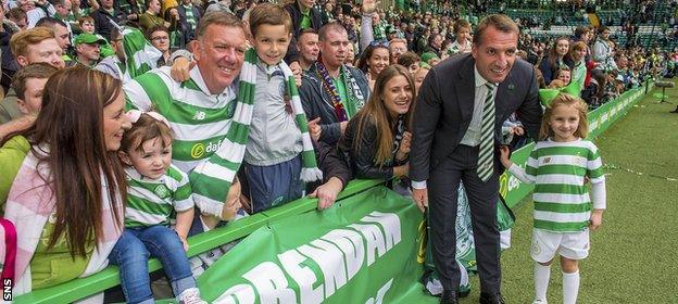 Brendan Rodgers has established a strong affinity with the huge Celtic support