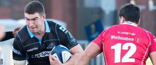 James Malcolm in action against Scarlets in the European Champions Cup in December