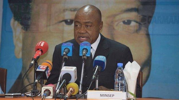 Cameroon Sports Minister Ismael Bidoung