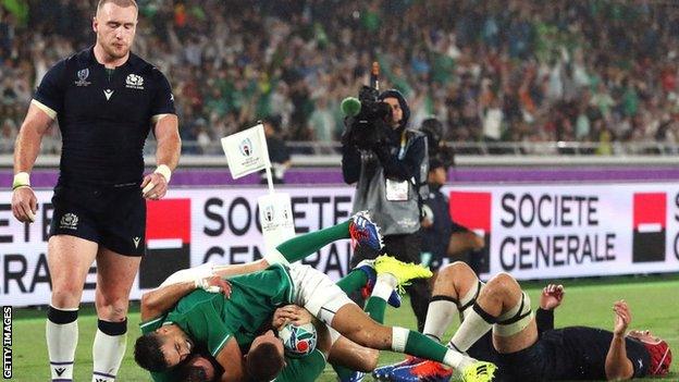 Scotland's miserable 2019 World Cup campaign began with defeat to Ireland