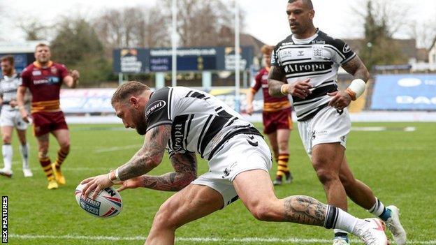 Hull's Josh Griffin was the second Huddersfield old boy of the afternoon at Headingley to score against his former club