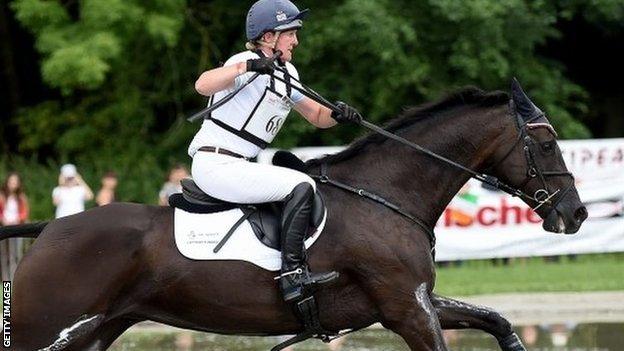 Nicola Wilson on her horse Bulana