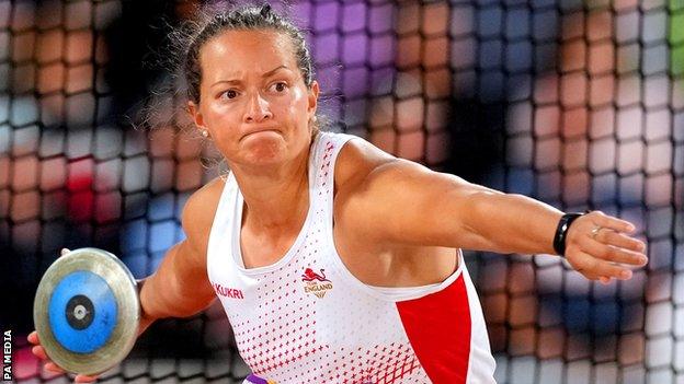 Jade Lally in action at the Commonwealth Games in Birmingham