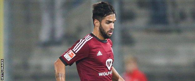 Daniel Candeias in action for Nurnberg