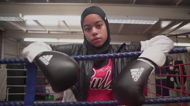 Aida in the boxing ring