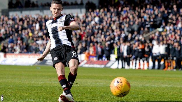 St Mirren defender Paul McGinn