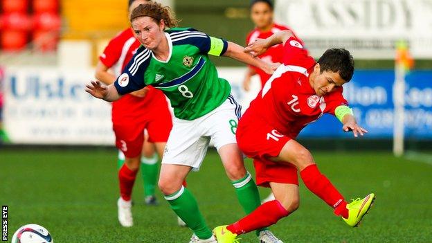 Northern Ireland's Marissa Callaghan in action against Georgia last year