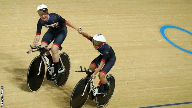 Elinor Barker a Joanna Rowsell-Shand