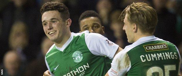 John McGinn celebrates scoring on his return from injury