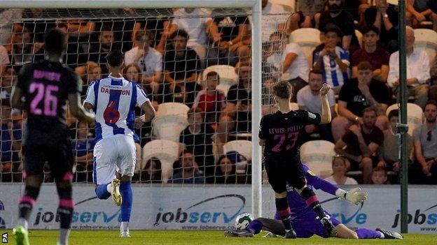 Keane Lewis-Potter scored with Brentford's first shot on target