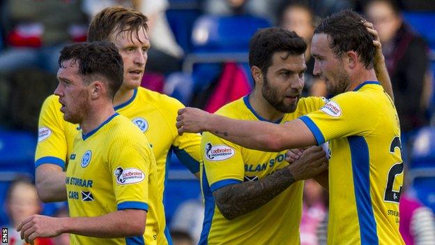 St Johnstone celebrate