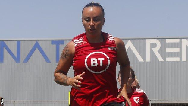 Natasha Harding in training in Spain