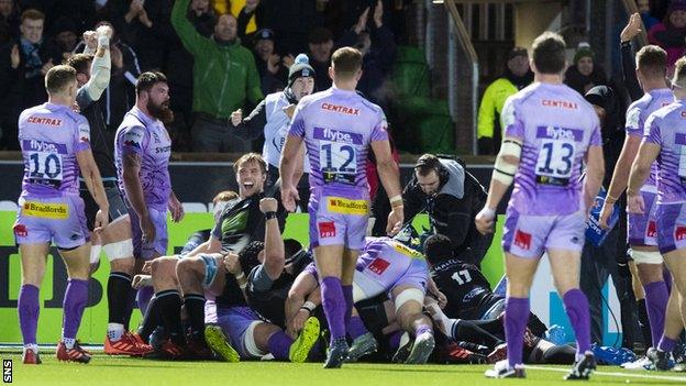 Nikola Matawalu's try earned Glasgow a draw, but it was not enough to preserve their hopes