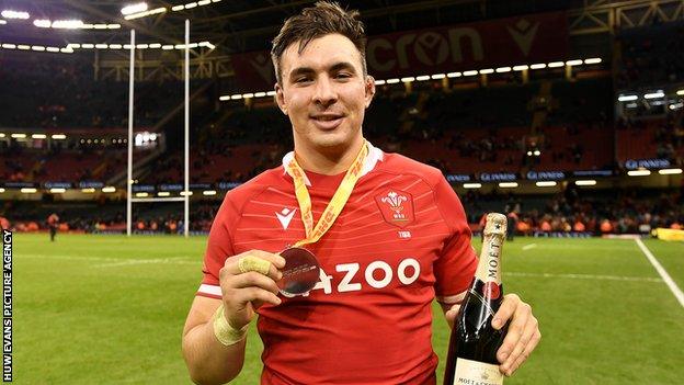 Taine Basham has played seven internationals for Wales since making his debut against Canada in July 2021