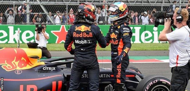 Max Verstappen and Daniel Ricciardo