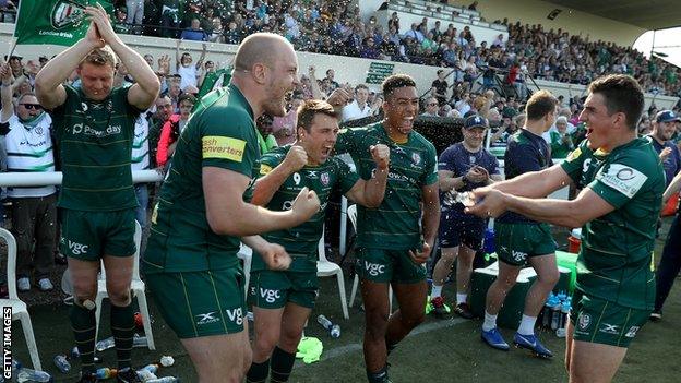 London Irish won promotion from the Championship to the Premiership last season