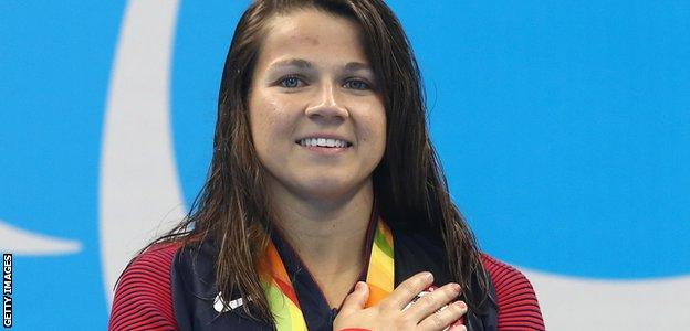 Three-time Paralympic gold medallist Rebecca Meyers said she wants to marry Prince Harry