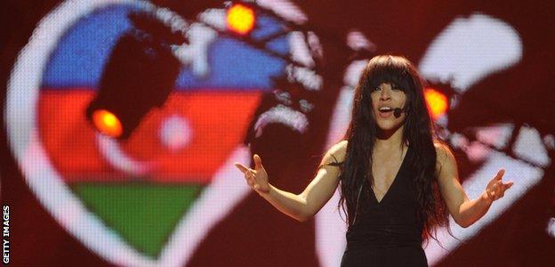 Sweden’s Loreen, the winner of the Eurovision 2012