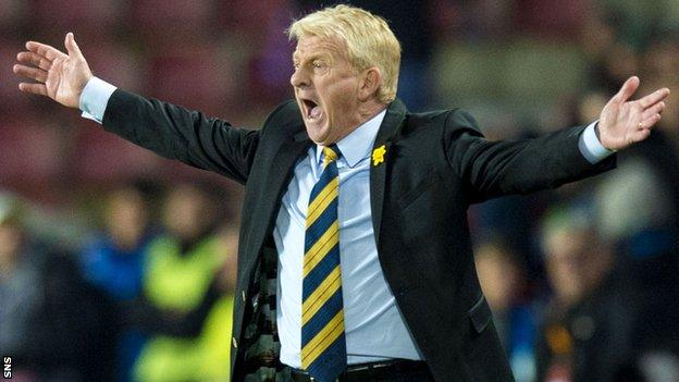 Scotland coach Gordon Strachan