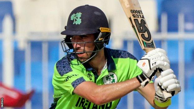 Balbirnie in action for Ireland against Namibia in October