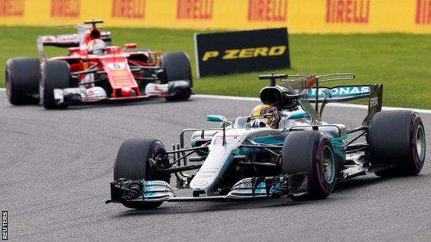 Sebastian Vettel and Lewis Hamilton