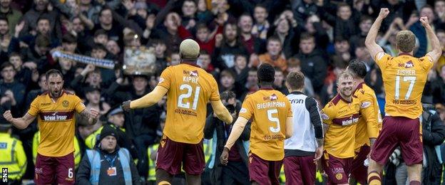 Motherwell celebrate