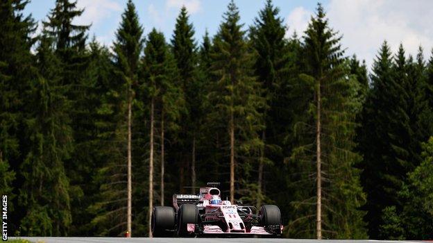 A view of the landscape at the Red Bull Ring