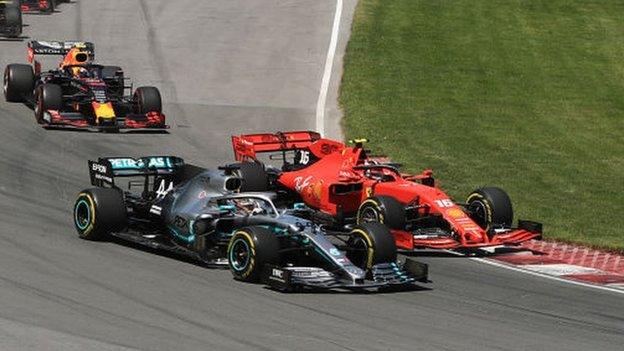 Mercedes and Ferrari