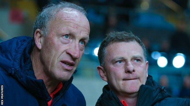 Steve Ogrizovic and Mark Robins