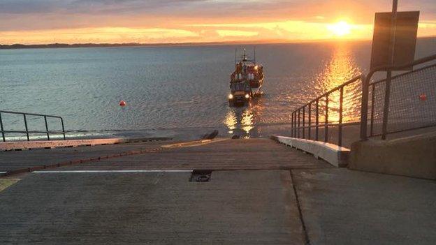 Newcastle RNLI launched a rescue operation early on Wednesday morning
