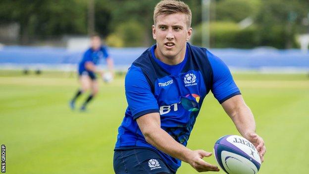 Matt Fagerson was the youngest member of the Scotland training squad in August