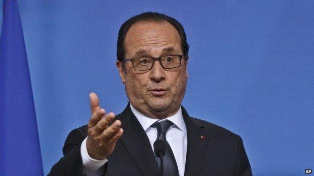 French President Francois Hollande