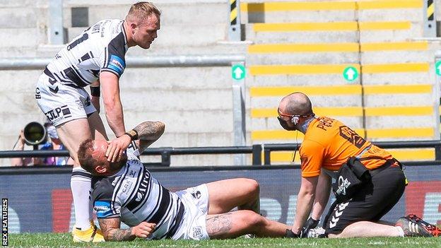 Hull FC centre Josh Griffin has been out since 5 June after injuring his Achilles against St Helens in the Challenge Cup semi-final