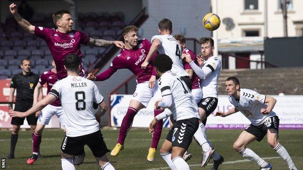 Jack Hamilton's header ensured Arbroath had a 3-0 interval lead