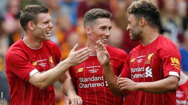 James Milner, Harry Wilson and Alex Oxlade-Chamberlain