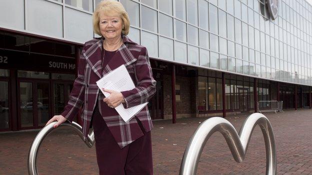 Hearts owner Ann Budge