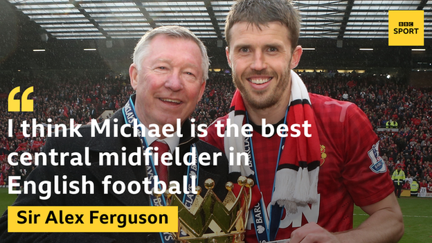 Sir Alex Ferguson and Michael Carrick