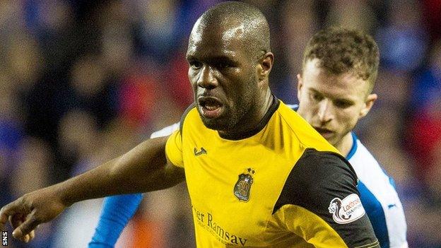 Dumbarton striker Christian Nade